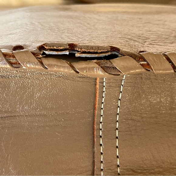 Floral Embossed Crossbody Bag Western Handmade Purse Tan Removeable Strap - Picture 7 of 8